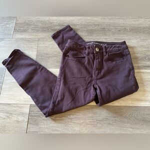 American Eagle Dark Purple Skinny Jeggings - Size 2